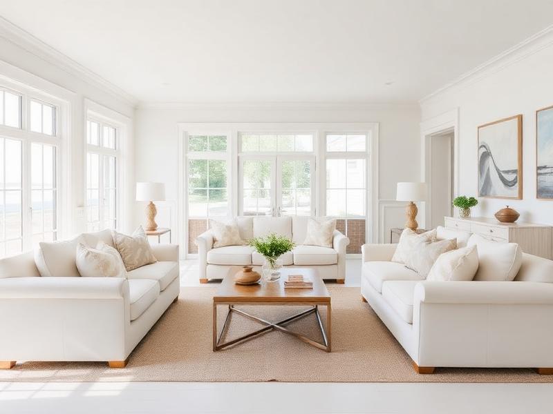 Bright coastal living room